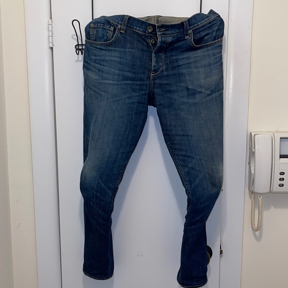 Rag & Bone size 32, slim fit blue jeans